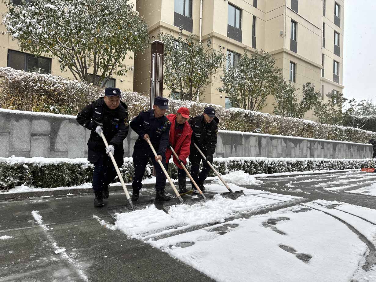 雪未停，身先行，金泰物业“浴雪”奋战(图3)