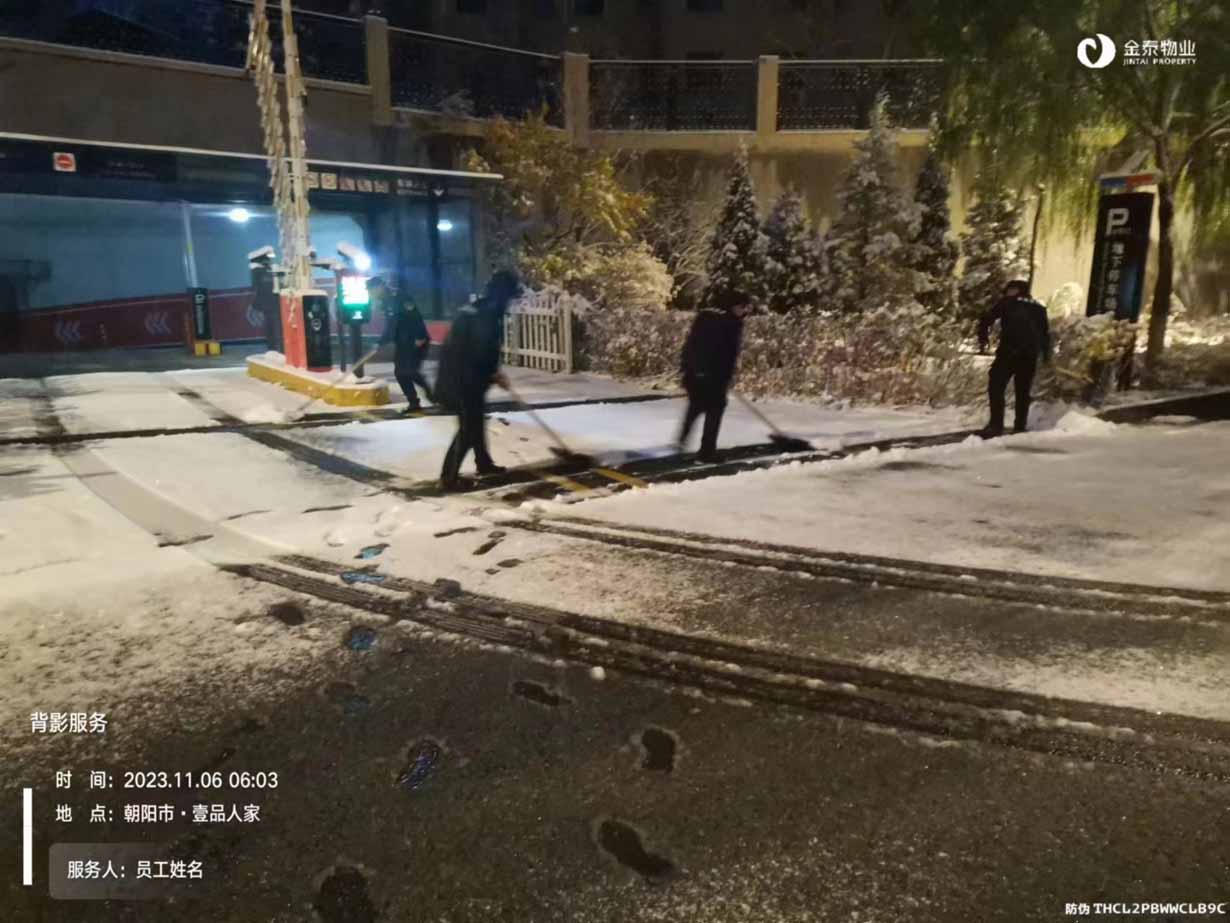 雪未停，身先行，金泰物业“浴雪”奋战(图4)