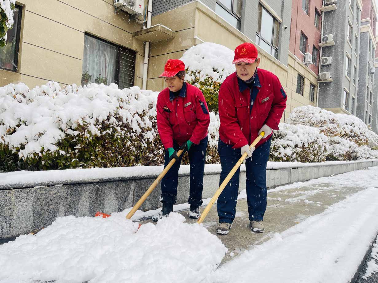 雪未停，身先行，金泰物业“浴雪”奋战(图9)